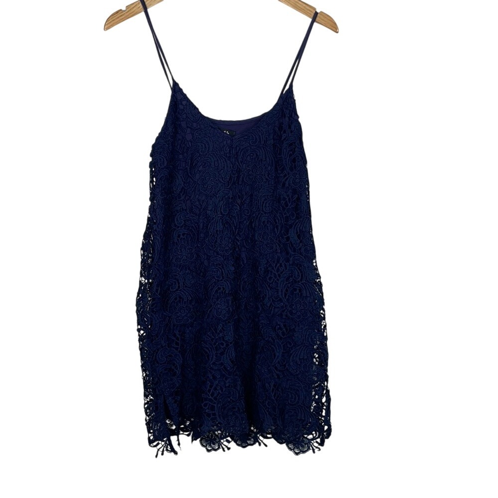 Lulus‎ Lace Mini Dress sz Small Blue